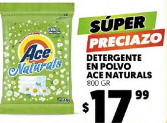 Merco Detergente en Polvo Ace Naturals 800gr oferta