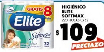 Merco Higiénico Elite Softmax 220 Hojas C/32 oferta