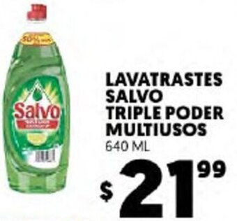 Merco Lavatrastes Salvo Triple Poder Multiusos 640ml oferta