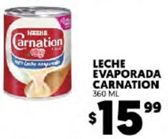 Merco Leche Evaporada Carnation 360ml oferta