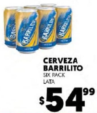 Merco Cerveza Barrilito Six Pack Lata oferta