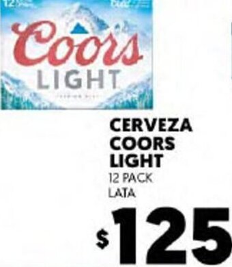 Merco Cerveza Coors Light 12 Pack Lata oferta