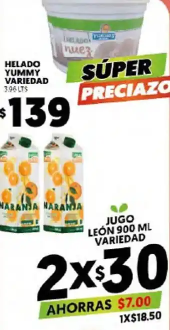 Helado Yummy Variedad 396lts