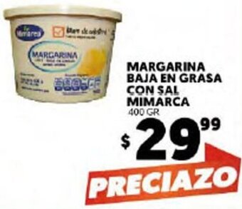 Merco Margarina Baja en Grasa Con Sal Mimarca 400gr oferta