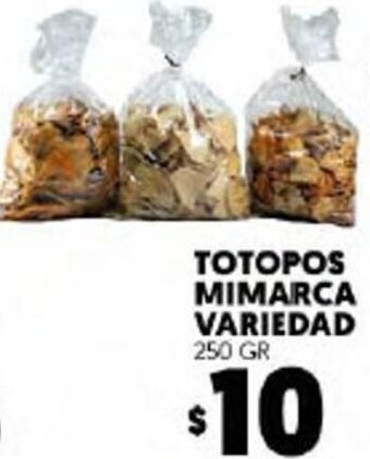 Totopos Mimarca Variedad 250gr