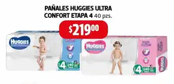 Farmacias Guadalajara Pañales Huggies Ultra Confort Etapa 4 40 pzs oferta