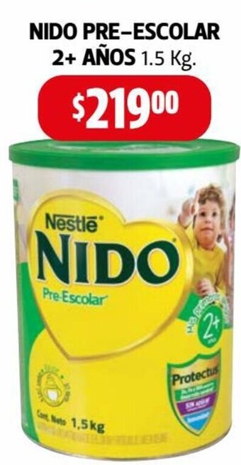 Farmacias Guadalajara Nido Pre-Escolar 2+ Años 1.5kg oferta
