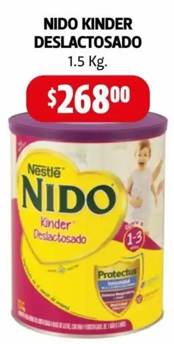 Farmacias Guadalajara Nido Kinder Deslactosada 1.5kg oferta