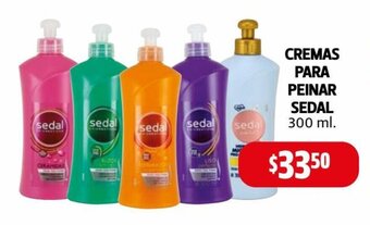 Farmacias Guadalajara Cremas Para Peinar Sedal 300 ml oferta
