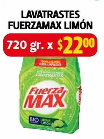 Farmacias Guadalajara Lavatrastes Fuerzamax Limon 720 gr oferta