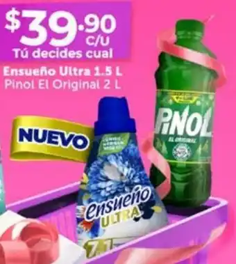 Farmacias Guadalajara Ensueño Ultra 1.5 L Pinol El Original 2 L oferta