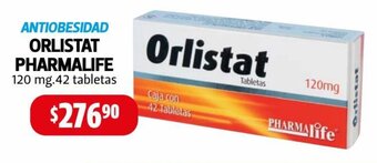 Farmacias Guadalajara Antiobesidad Orlistat Pharmalife 120 mg 42 tabletas oferta