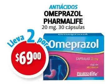 Farmacias Guadalajara Omeprazol Pharmalife 20 mg 30 capsulas oferta