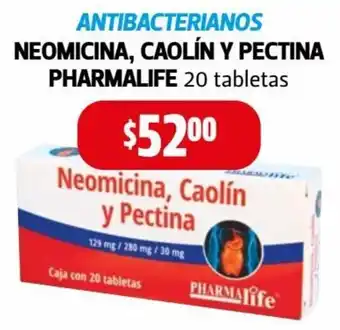Farmacias Guadalajara Neomicina, Caolin y Pectina Pharmalife 20 tableta oferta