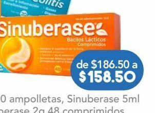 Farmacia San Pablo Sinuberase suspensión 10 suspensión ampolleta bacillus clausii 2 g oferta