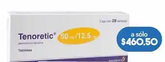 Farmacia San Pablo Tenoretic 28 tableta caja atenolol 50 mg clortalidona 12.5 mg oferta