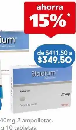 Farmacia San Pablo Stadium 10 tableta oferta