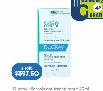 Farmacia San Pablo Ducray hidrosis control anti-transpirante para transpiración excesiva oferta