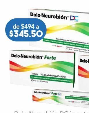 Dolo-neurobion doble cámara inyección 3 solución jeringa prellenada