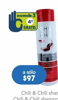 Farmacia San Pablo Chili & chili shampoo control caída de cacahuananche para cabello débil y escasos oferta