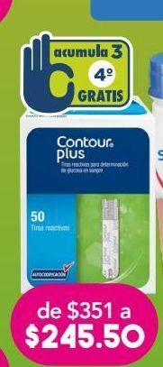 Farmacia San Pablo Contour plus diabetes tiras reactivas 50 piezas oferta
