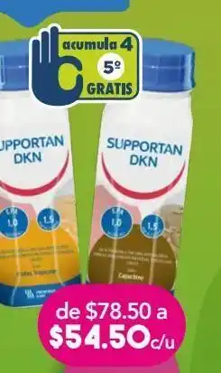 Farmacia San Pablo Supportan dkn capuchino 200 ml proteína 10 g carbohidratos 12.4 g,g fibra 1.5 oferta