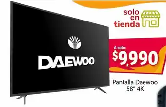 Soriana Express Pantalla Daewoo 58" 4K oferta