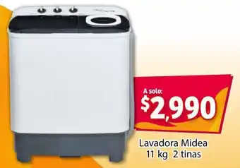 Soriana Express Lavadora Midea 11kg 2 tinas oferta