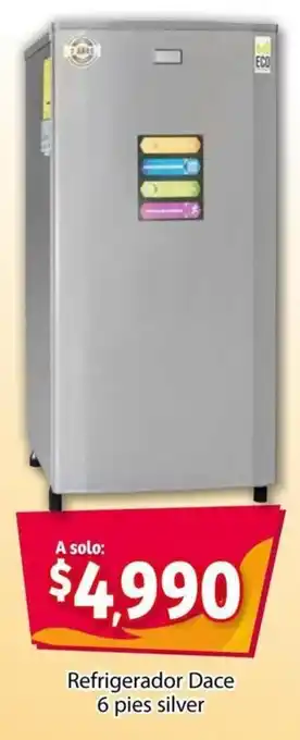 Soriana Express Refrigerador Dace 6 pies silver oferta