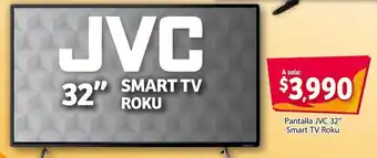 Soriana Express Pantalla JVC 32" Smart TV Roku oferta