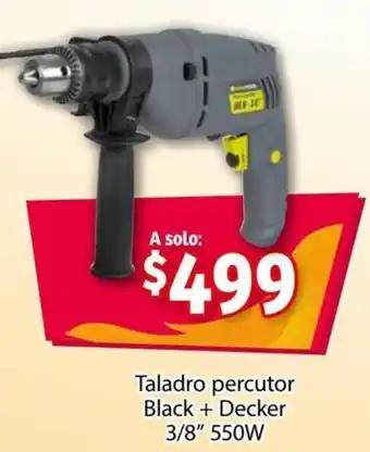 Soriana Express Taladro Percutor Black+Decker 3/8" 550W oferta