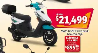 Soriana Express Moto D125 Italika Azul-bco con caja oferta