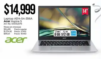 Office Depot Laptop acer aspire 5 oferta