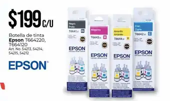 Office Depot Botella de tinta impresora epson t664220, t664120 oferta