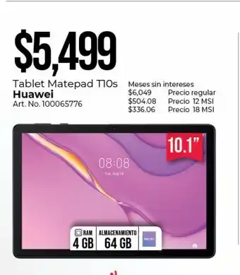 Office Depot Tablet matepad t10s huawei oferta
