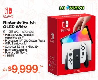 RadioShack Nintendo switch oled / 64 gb / joy-con white oferta