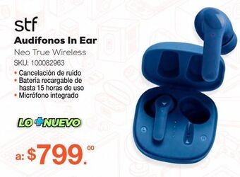 RadioShack Audífonos bluetooth stf neo anc true wireless / in ear / azul oferta