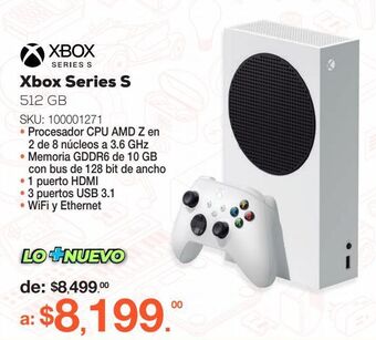 RadioShack Consola xbox series s / 512 gb ssd / blanco oferta