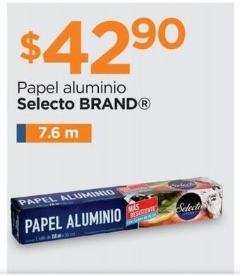 Chedraui Papel aluminio selecto brand 7,6m oferta