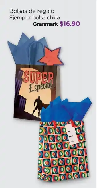 Bolsas de regalo ejemplo: bolsa chica  granmark