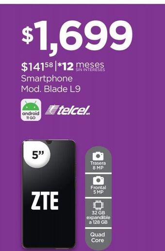 Celular zte blade l9 32gb