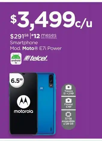 Chedraui Motorola e7i power 32gb azul oferta