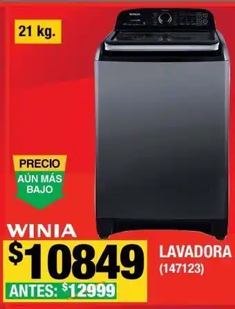 The Home Depot Lavadora automática carga superior winia 21 kg air bubble 4d+ oferta