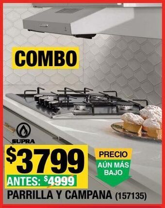 The Home Depot Combo nova nube parrilla y campana oferta