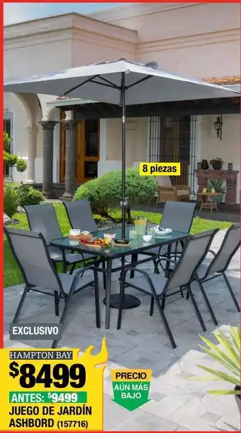 The Home Depot Juego de jardín ashford park 8 piezas oferta
