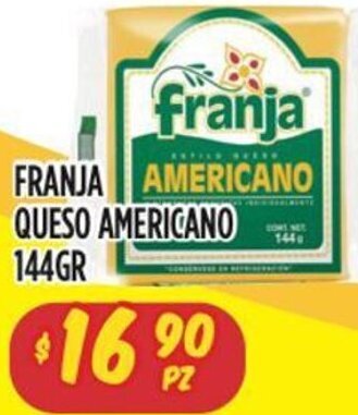Mi Tienda del Ahorro Franja Queso Americano 144gr oferta