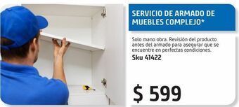 Servicio de armado de muebles complejo