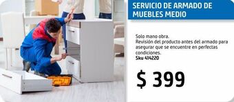 Sodimac Homecenter Servicio de armado de muebles medio oferta