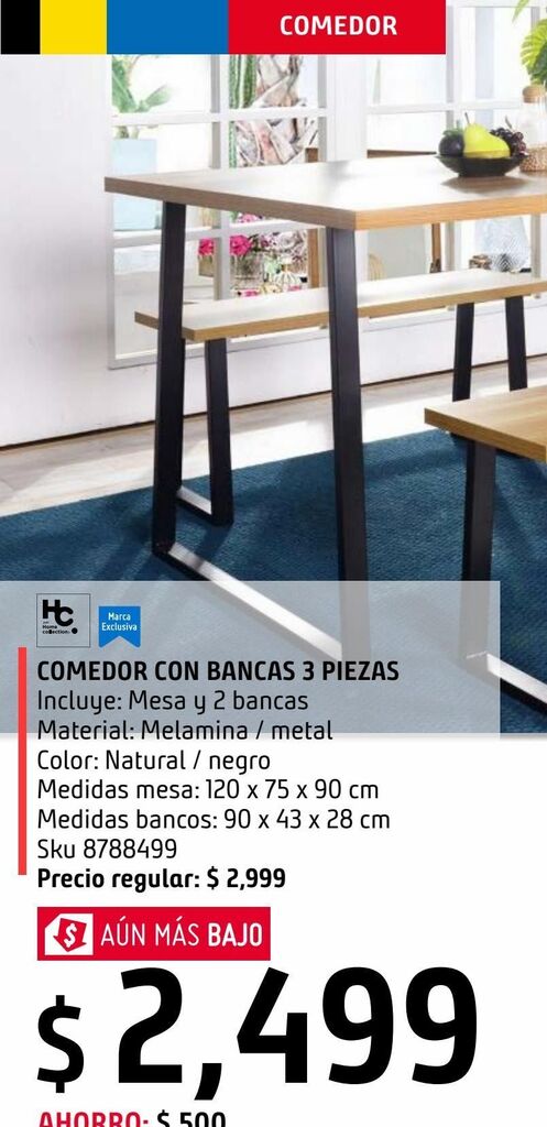 Sodimac Homecenter Set comedor cauly oferta