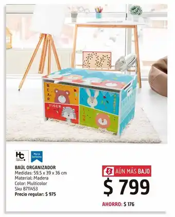 Sodimac Homecenter Baul organizador 59.5x36 oferta
